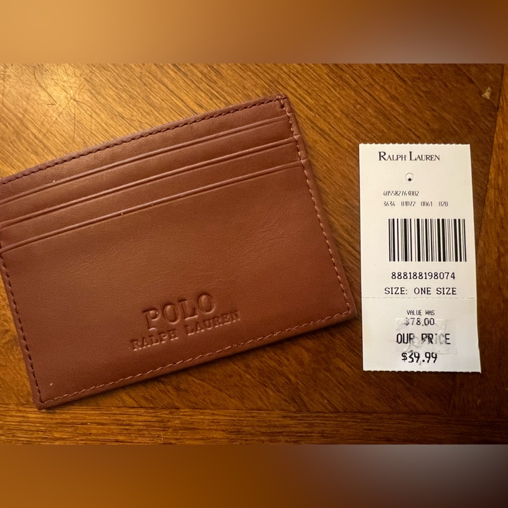 BNWT Ralph Lauren Polo card case